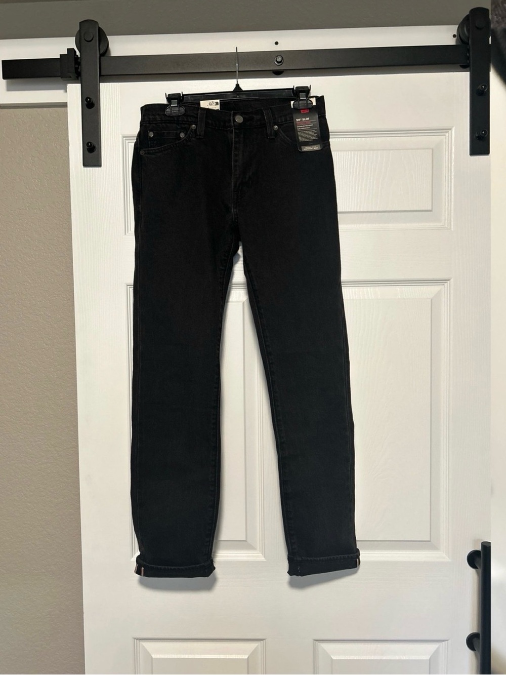 NWT Levi’s 511 Slim Selvedge Denim Jean Black 30x32 Redlines Big E MSRP $128